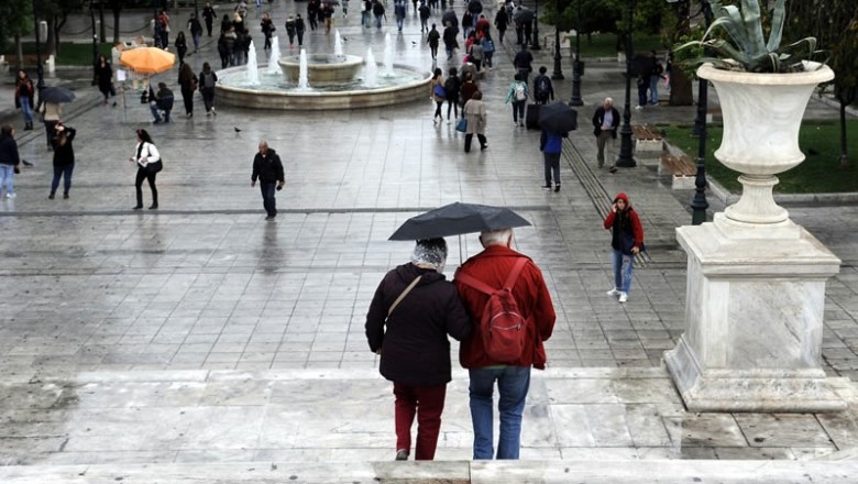 أمطار غزيرة وعواصف في اليونان بدءا من يوم الأحد