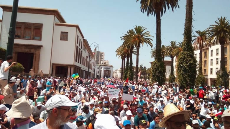 أزيد من 150 ألف شاركوابمسيرة الرباط