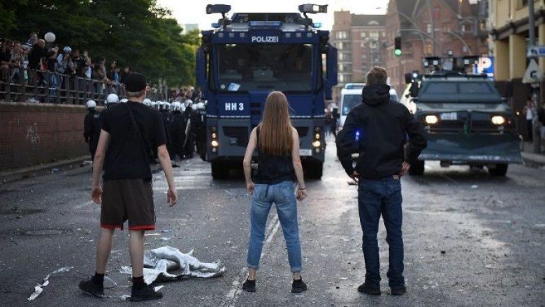 المظاهرات الإحتجاجية تعرقل قمة الـ20 بألمانيا