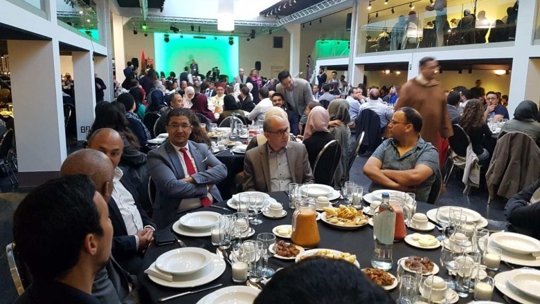 سفارة المغرب ببلجيكا و اللوكسمبورغ تقيم حفل إفطار و عشاء فخم  ببروكسيل  للطلبة المغاربة، بحضور السيد محمد عامر سفير المملكة