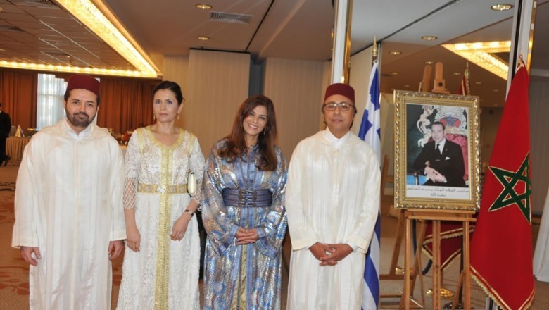 سفيرالمغرب باليونان السيد سمير الدهر يقيم حفل استقبال بمناسبة الذكرى 19 لعيد العرش  بأثينا 