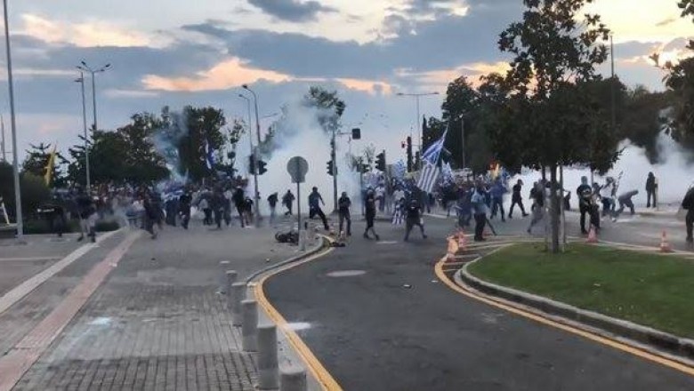 شغب و مسيرات وتجمعات  في ثيسالونيكي قبيل افتتاح المعرض الدولي